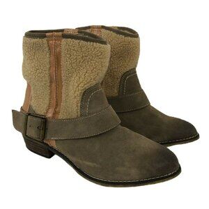 Kelsi Dagger Brown and Tan Ankle Boots